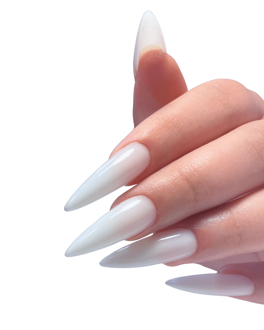 LONG WHITE NAILS
